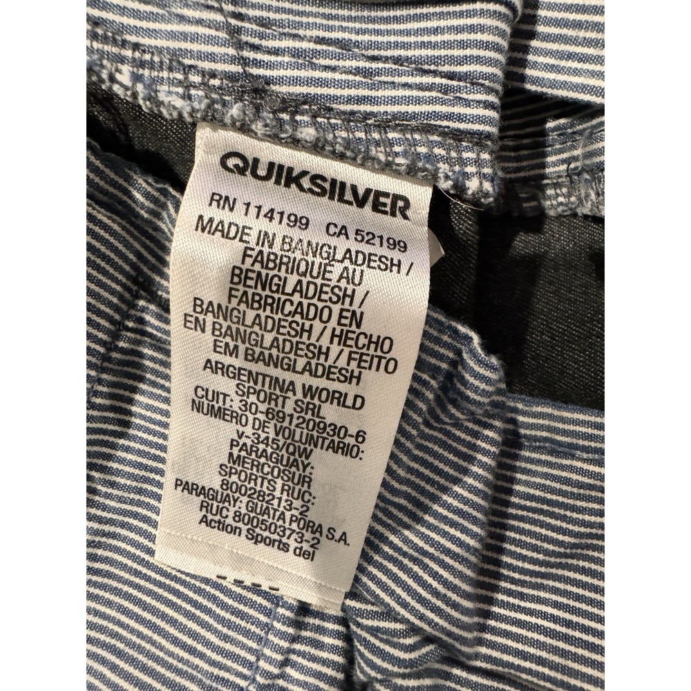 Quiksilver Mens Shorts 36 Charcoal Gray Straight Fit Casual Surf Skate - Picture 13 of 13